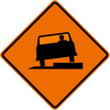 SHOULDER DROP OFF - LEFT SYMBOL