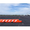 Plastic Water Fillable Airport Barricade Plastic Airport Barricade 10x96x10