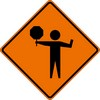 FLAGGER PADDLE SYMBOL