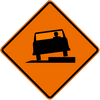 SHOULDER DROP OFF - LEFT SYMBOL