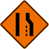 LANE ENDS - RIGHT SYMBOL