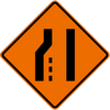 LANE ENDS - LEFT SYMBOL