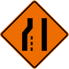 LANE ENDS - LEFT SYMBOL