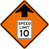 SPEED LIMIT AHEAD