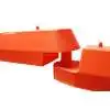 Plastic Water Fillable Low Profile Airport Barrica