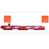 Plastic Airport Barricade 10" x 96" x 10"