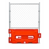 32 x 72 Hydrocade Barricade w/ Fence - Orange