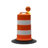 Traffic Drums EG Sheeting w/ Bases  Traffic Drums EG Sheeting w/ Bases