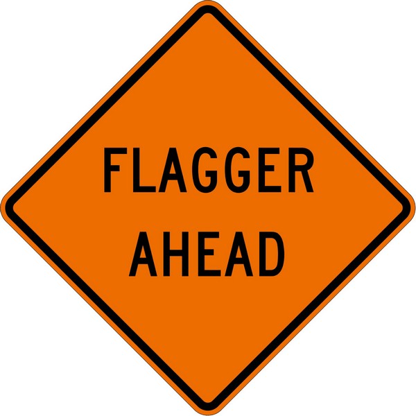 FLAGGER AHEAD