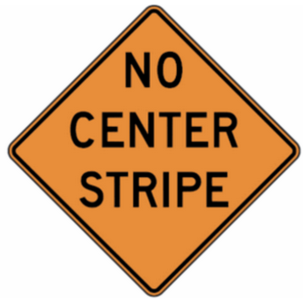24" Standard Reflective No Center Stripe