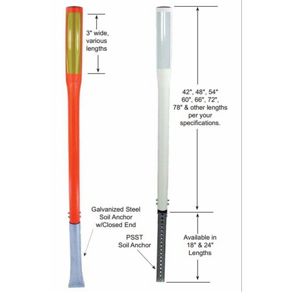 earthflex ground mount delineator