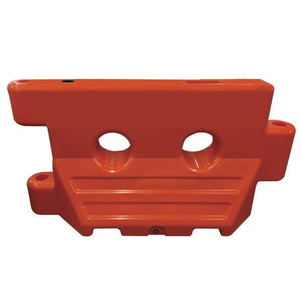 36 x 60 Plastic Water Barrier Orange, No Reflective Stripes 36 x 60 Water Filled Barrier