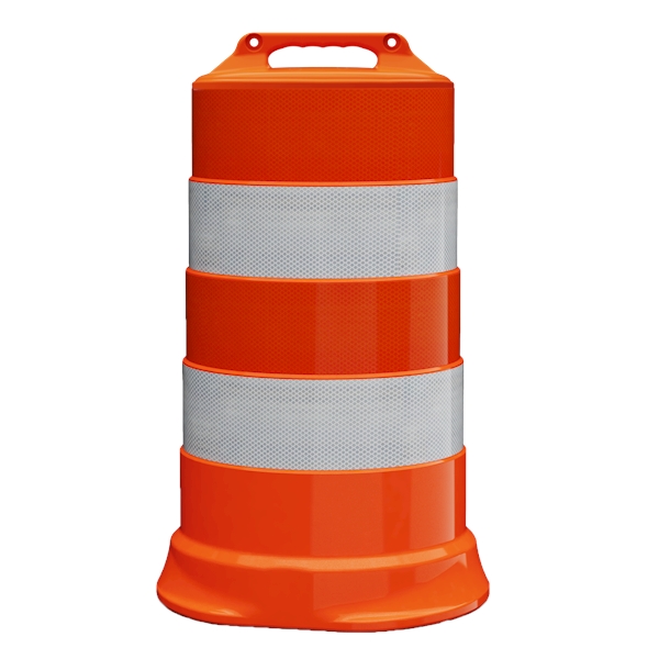 Traffic Barrels No Sheeting Base No Base