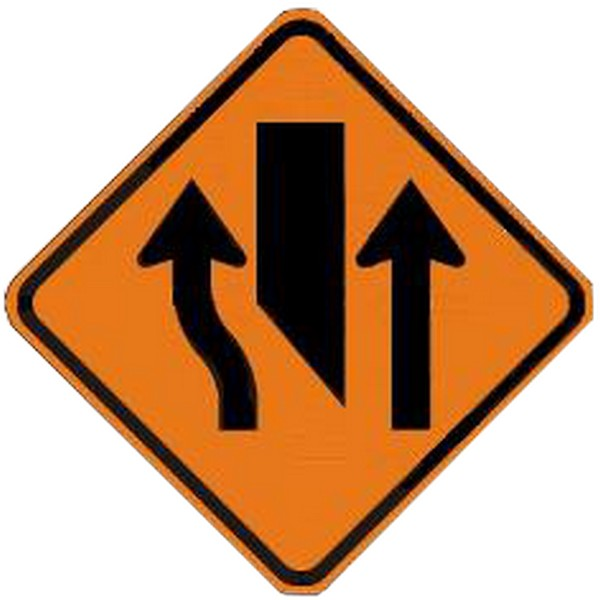 Center Lane Closed Symbol