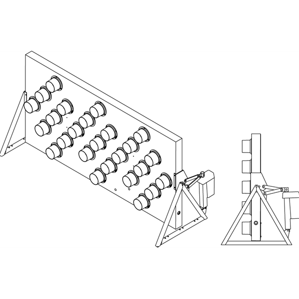 Arrow Board Dimensions Fits 36x72" Boards