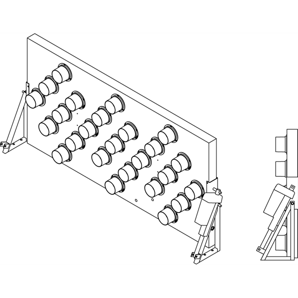 Arrow Board Dimensions Fits 36x72" Boards