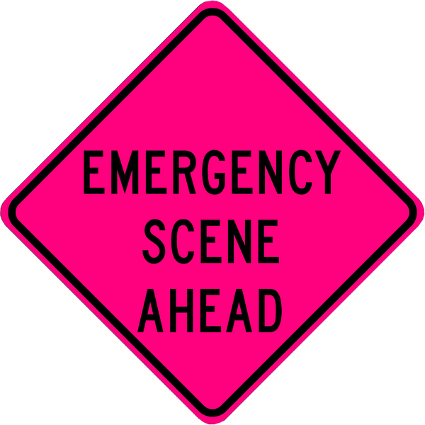 EMERGENCY SCENE AHEAD