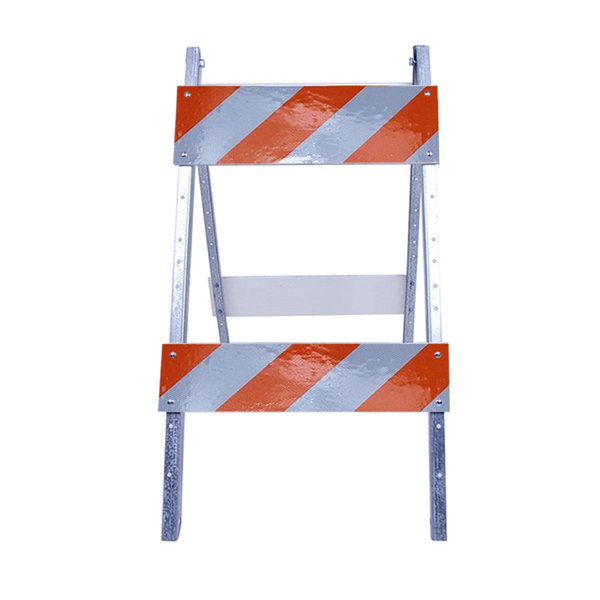 Barricade Size & Sheeting 24x8/8 Hi Intensity Leg 