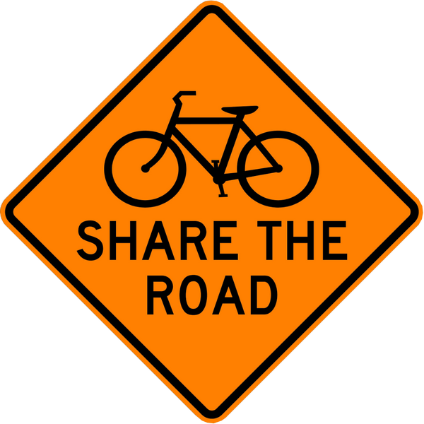 BIKE SYMBOL SHARE THE ROAD