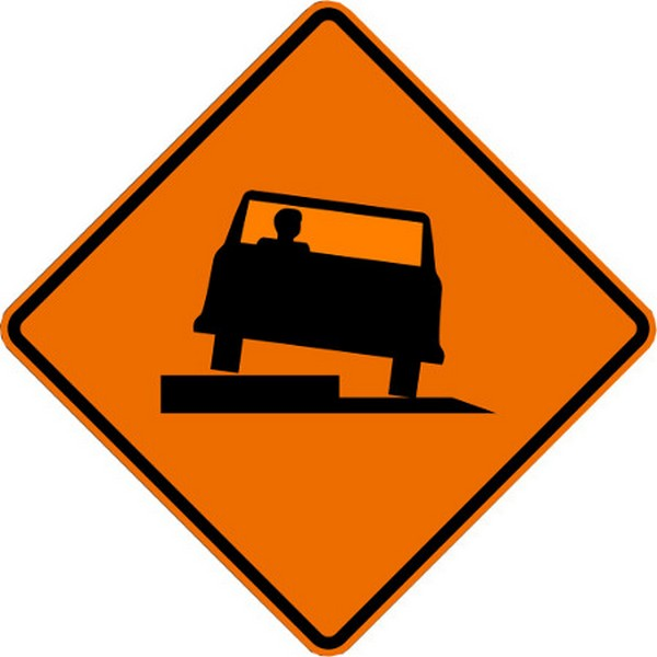 SHOULDER DROP OFF - RIGHT SYMBOL