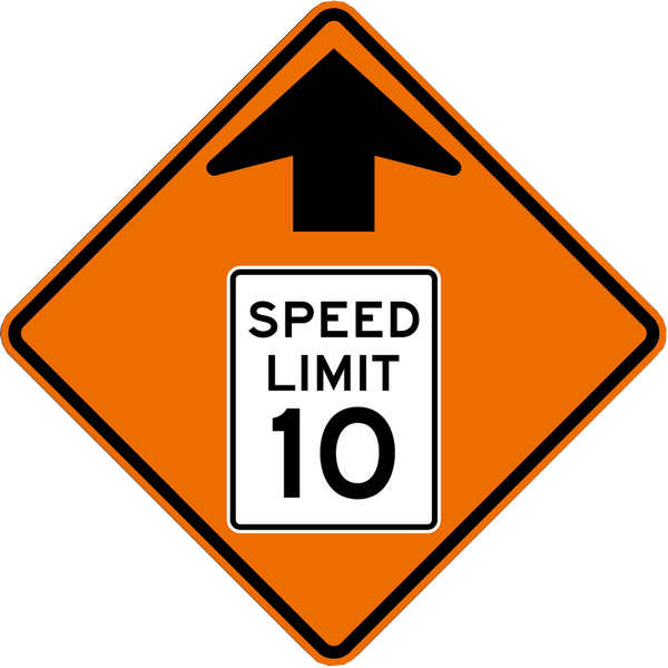 SPEED LIMIT AHEAD