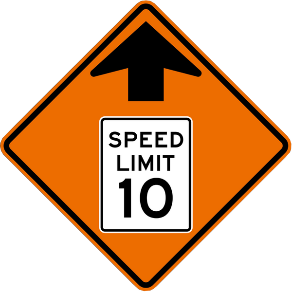 SPEED LIMIT AHEAD