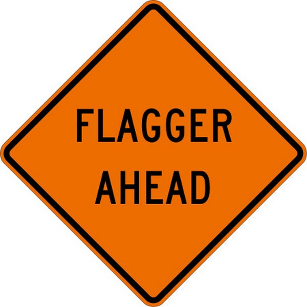 Flagger Ahead