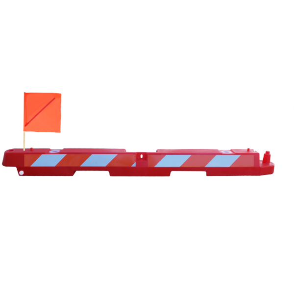 Plastic Airport Barricade 10" x 96" x 10"