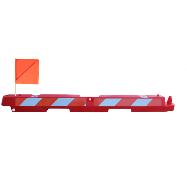 Plastic Airport Barricade 10" x 96" x 10"