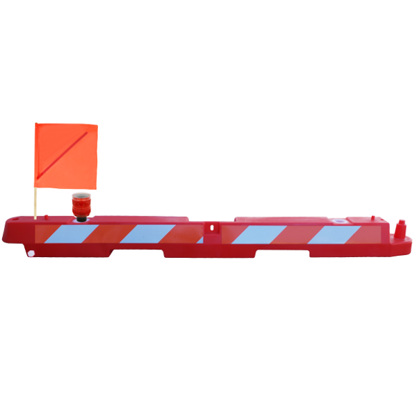 Plastic Airport Barricade 10" x 96" x 10"