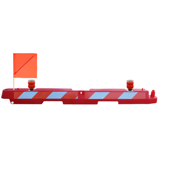 Plastic Airport Barricade 10" x 96" x 10"