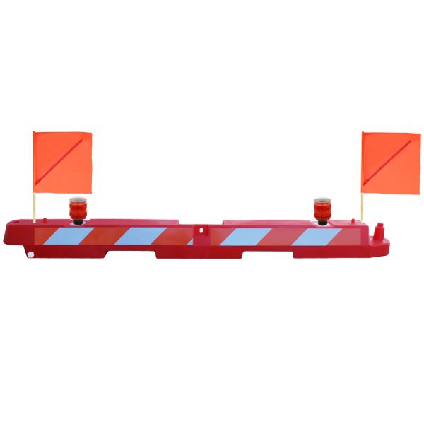 Plastic Airport Barricade 10" x 96" x 10"
