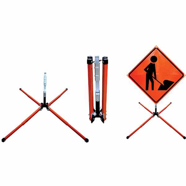 22" Steel Legs w/ Latch Panel Holder DynaLite Spri