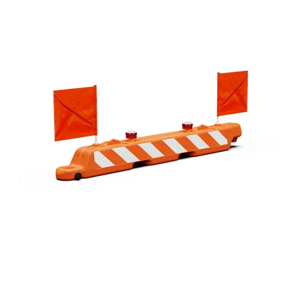 10" x 96" x 10" Lo-Pro Airport Barricade