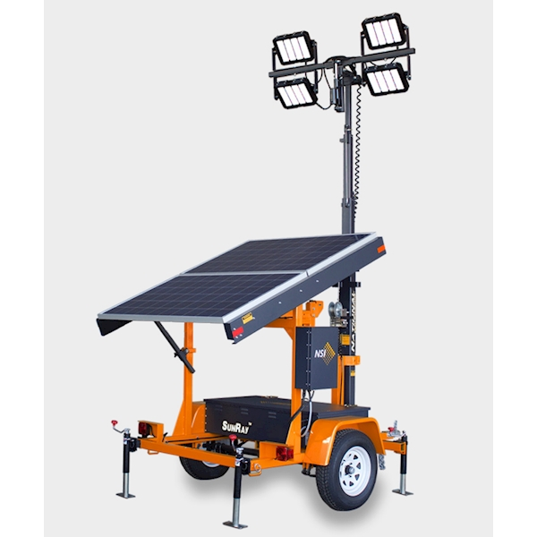 Sunray LTS-80 Solar Light Tower 500W Solar Array 4