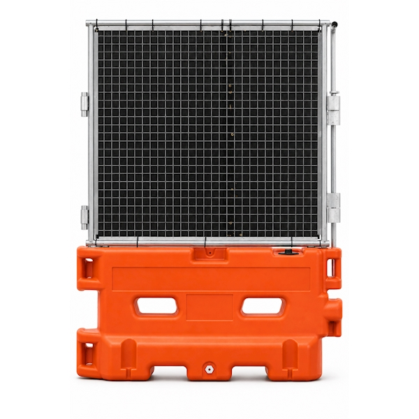 36 x 72 Barricade w/ Fence - Orange
