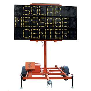 Portable Solar Traffic Message Boards