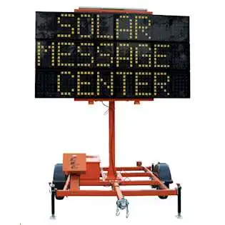 Construction Traffic Message Boards Portable Solar Traffic Message Boards