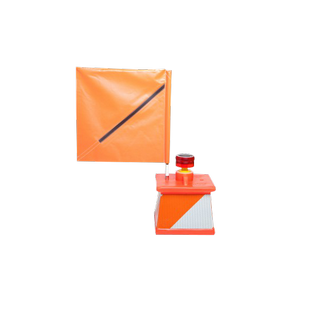 12X12X12 PLASTIC AIRPORT BARRICADE 12" x 12" x 12 plastic airport barricade