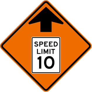 SPEED LIMIT AHEAD