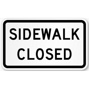 Sidewalk Closed