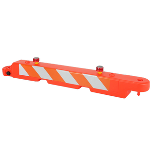10” x 96” x 10” PLASTIC AIRPORT BARRICADE Plastic Airport Barricade 10x96x10