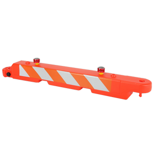 Plastic Airport Barricade 10x96x10