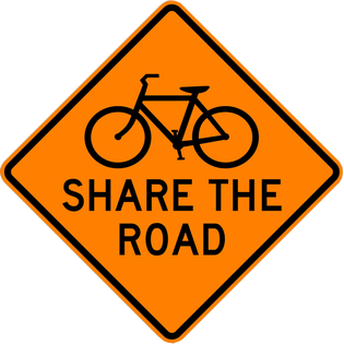 BIKE SYMBOL SHARE THE ROAD