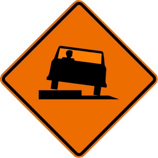 SHOULDER DROP OFF - RIGHT SYMBOL