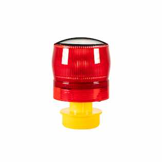 360 Degree Red Solar Dual Function Airport Lights Lens Color Red