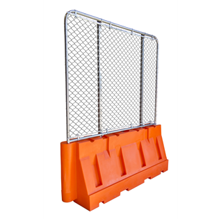 32 x 72 Barrier w/ Fence 32 x 72 Barrier w/ Fence - Orange