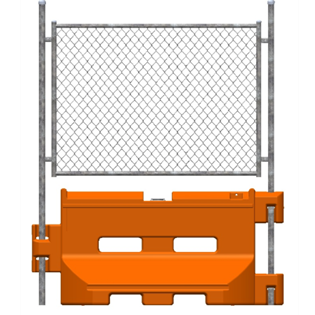 36 x 72 Guardsafe Barrier w/ Fence 36 X 72 Guardsafe Barrier w/ Fence - Orange Barrie
