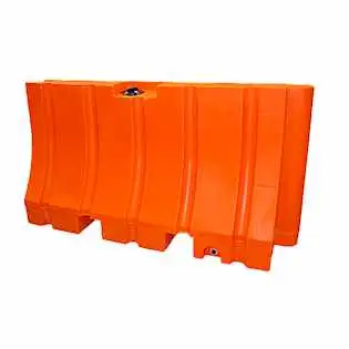 42" x 72" Water Filled Safety Barrier 42 x 72 Traffic Barrier - Orange