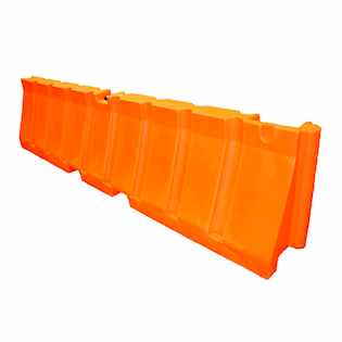 24" x 96" Water Filled Traffic Barrier 24 x 96 Traffic Barrier - Orange